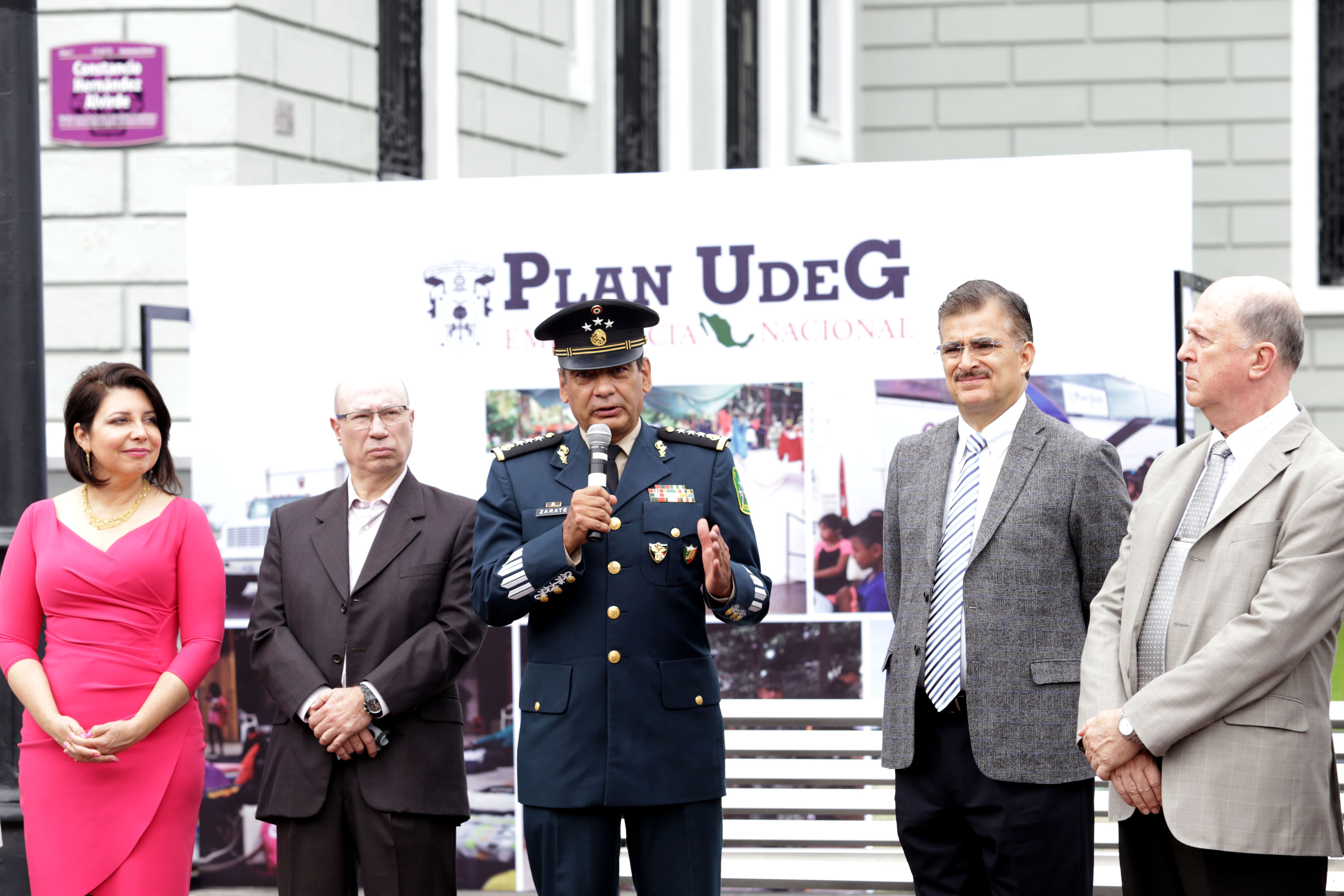 Habla el General Eduardo Zárate Landero. Destacó la solidaridad de la UdeG